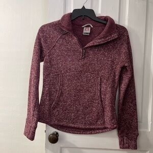 Avalanche Women's Marled Quarter-Zip Pullover - Wine